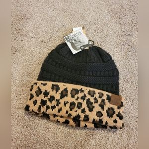 CC Messy Bun Beanie